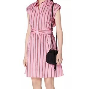 Derek Lam 10 Crosby Cora Striped Shirt Dress Size 00